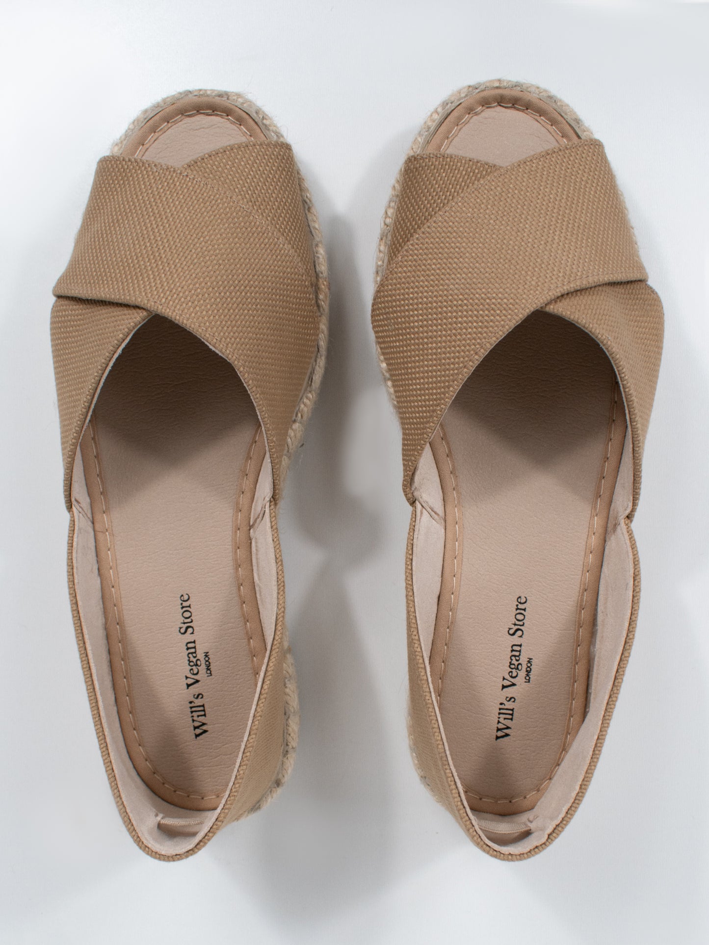 Recycled Espadrille Cross Over Straps