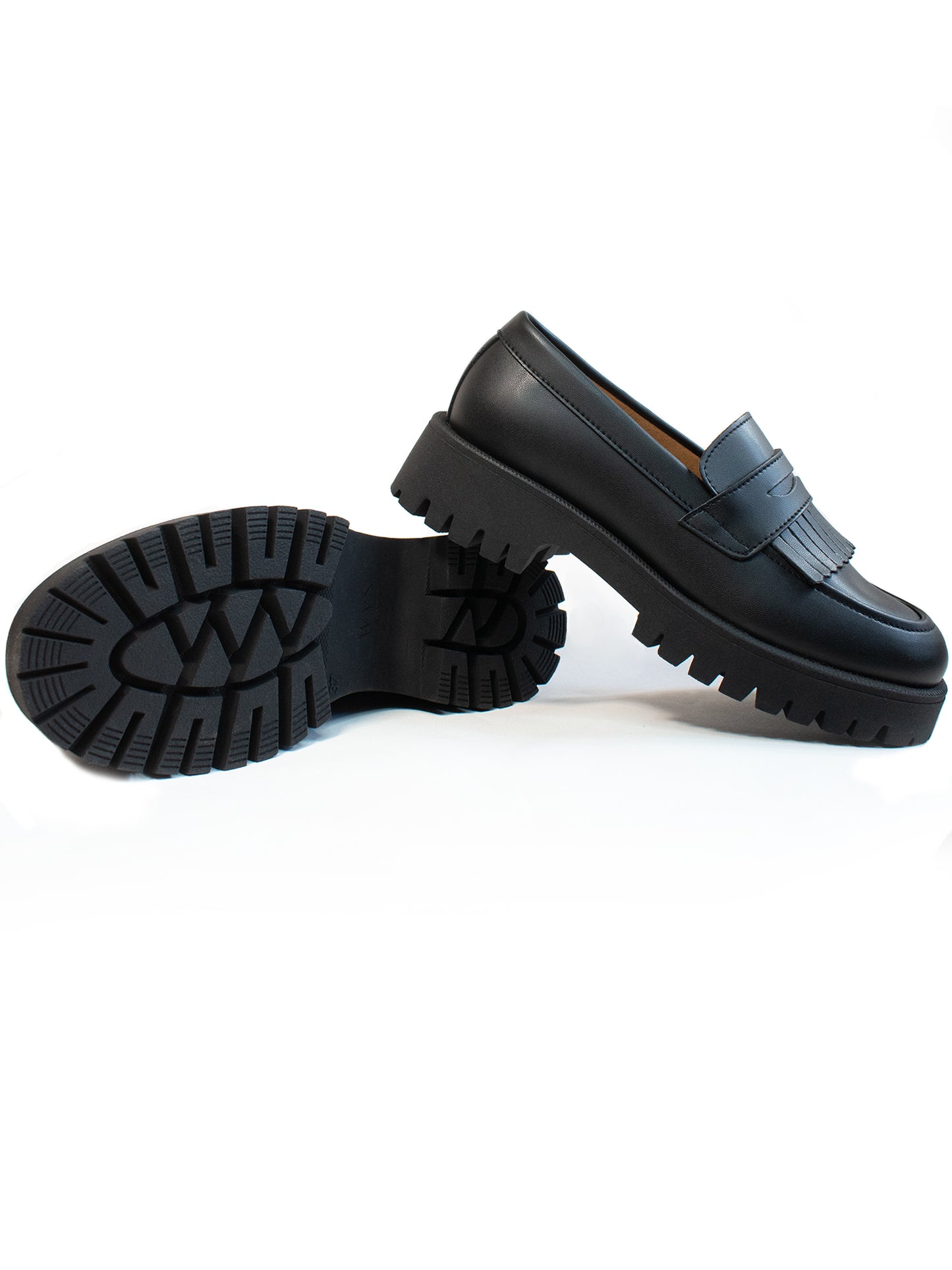 Mocassins à franges et semelle Track
