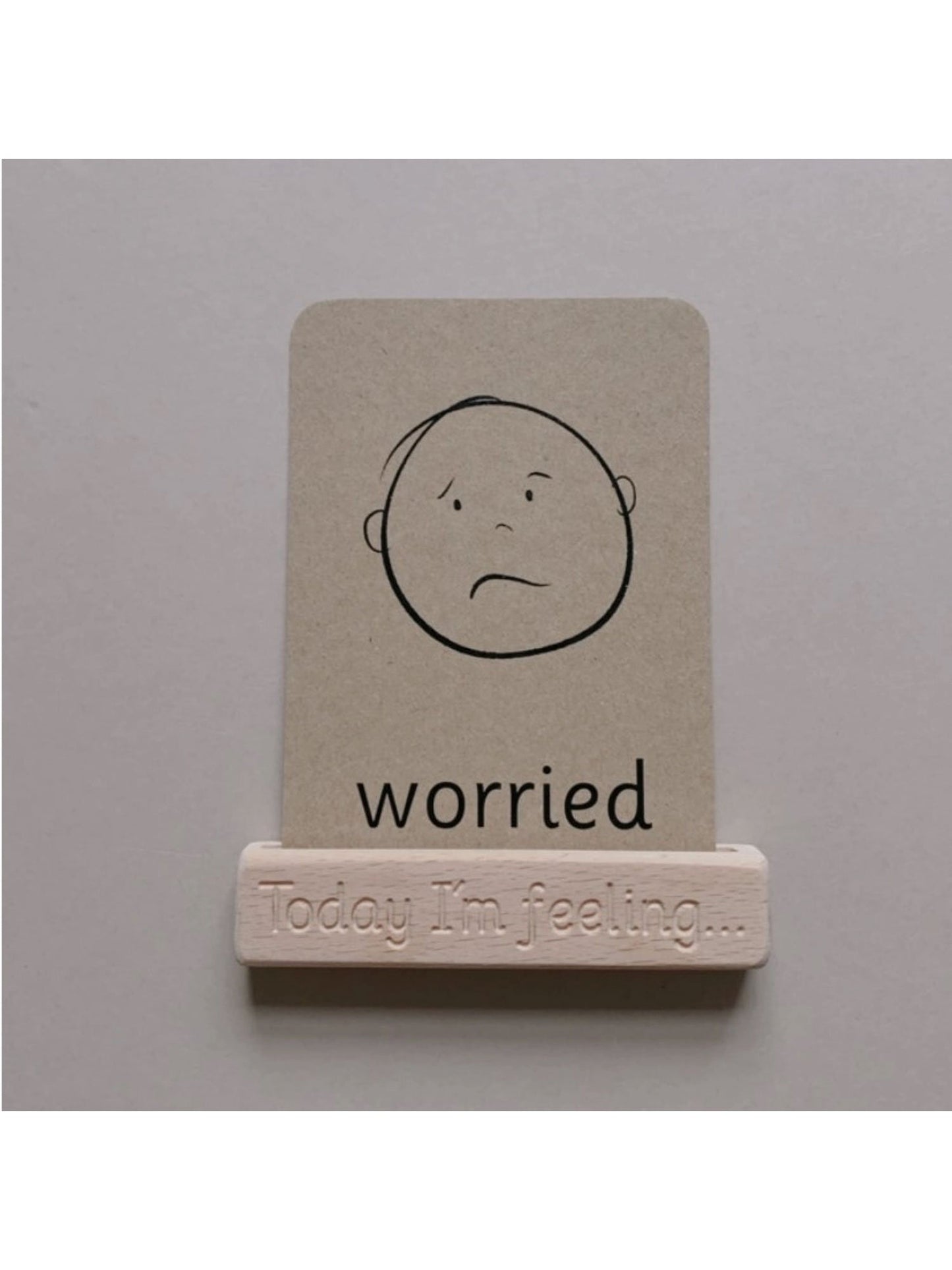 De Little Coach House Emotie-flashcards staan
