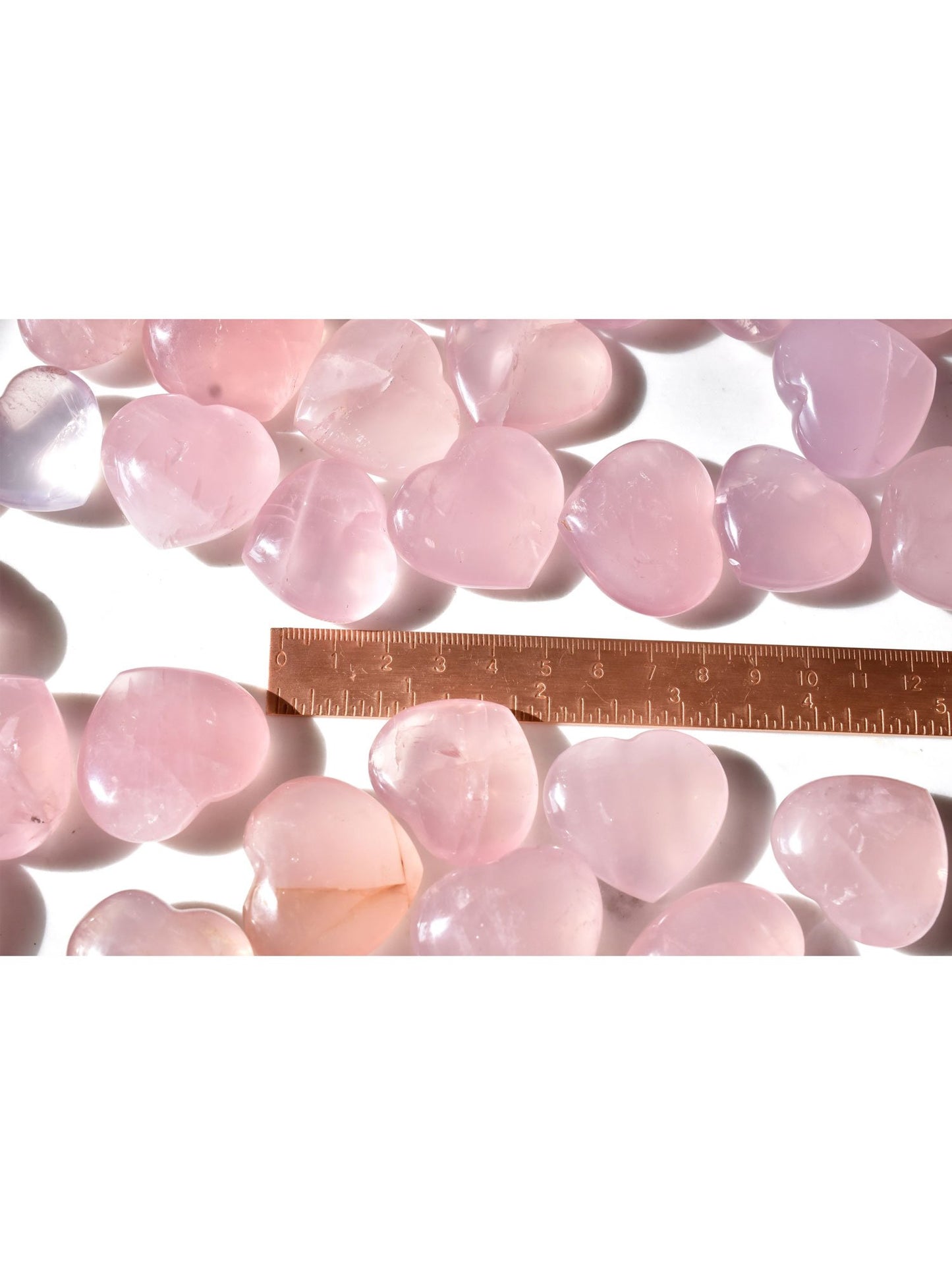 Apothicaire à cœur ouvert Quartz rose Cristaux de cœur Rose Madagascar Minéral