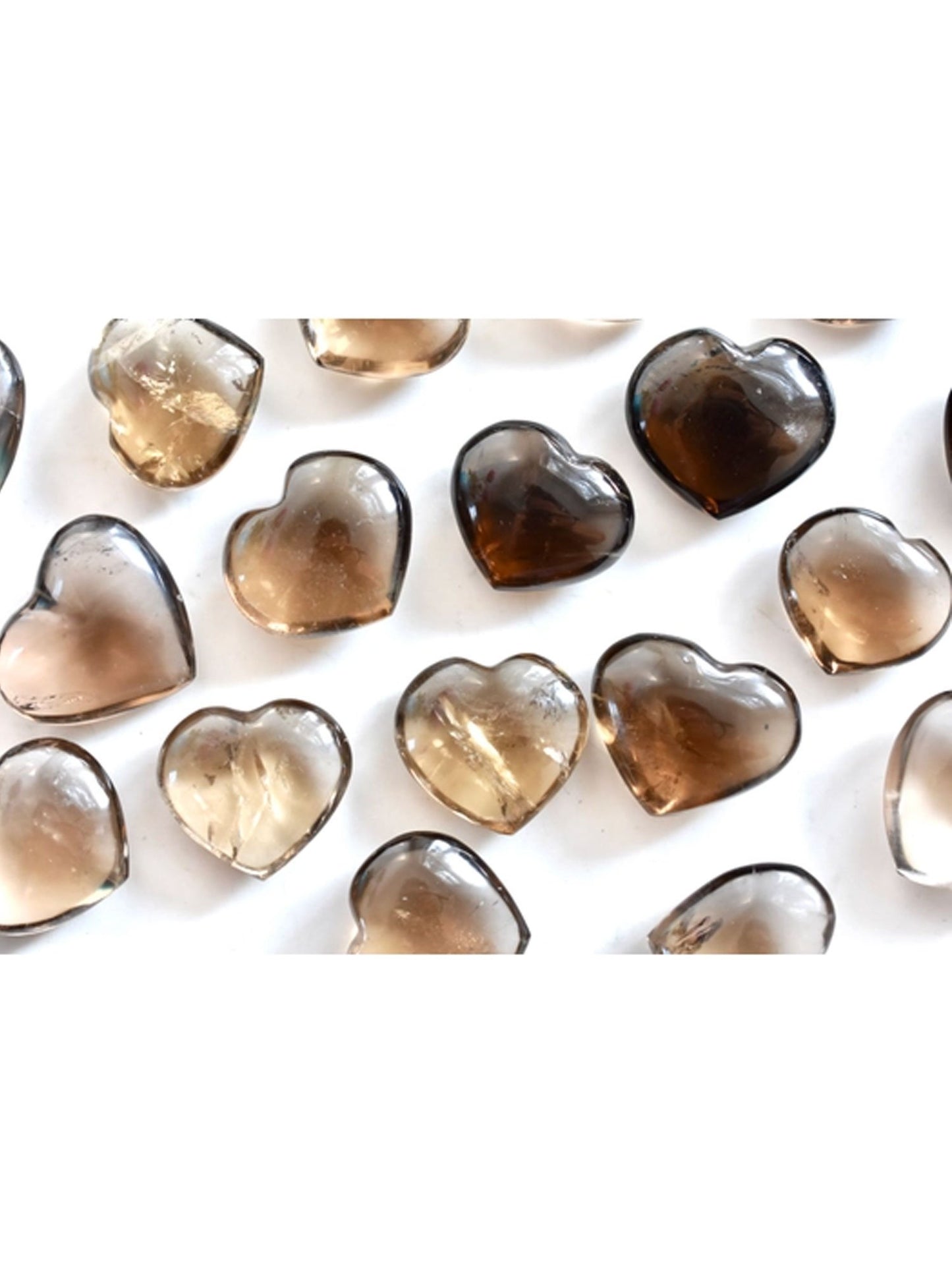 Apothicaire à cœur ouvert, cristaux de cœur en Quartz fumé, magnifique minéral naturel