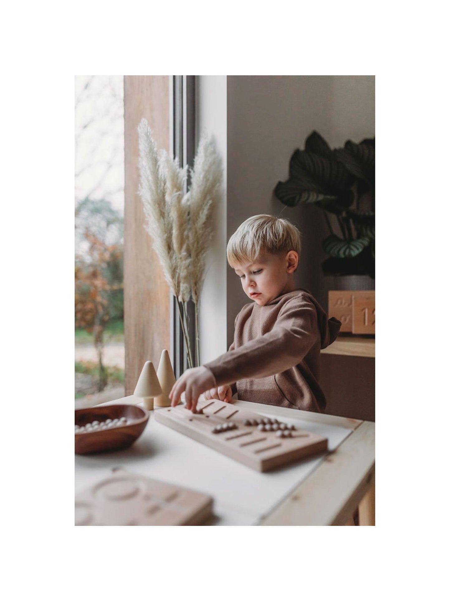 Het kleine koetshuis PreWriting Board Montessori-leermateriaal