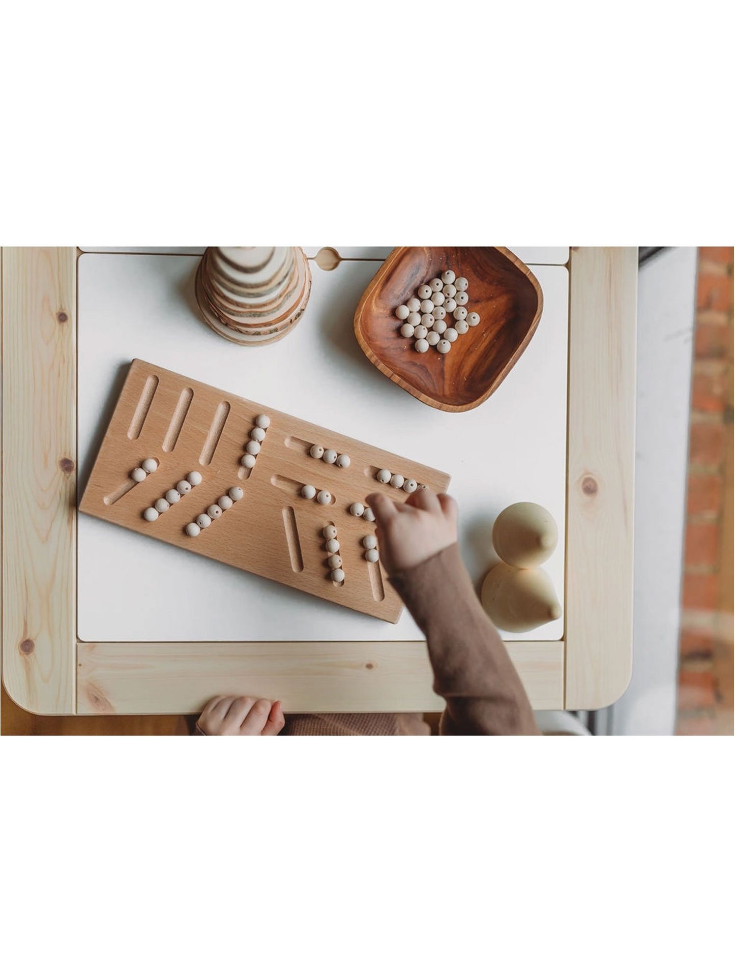Het kleine koetshuis PreWriting Board Montessori-leermateriaal