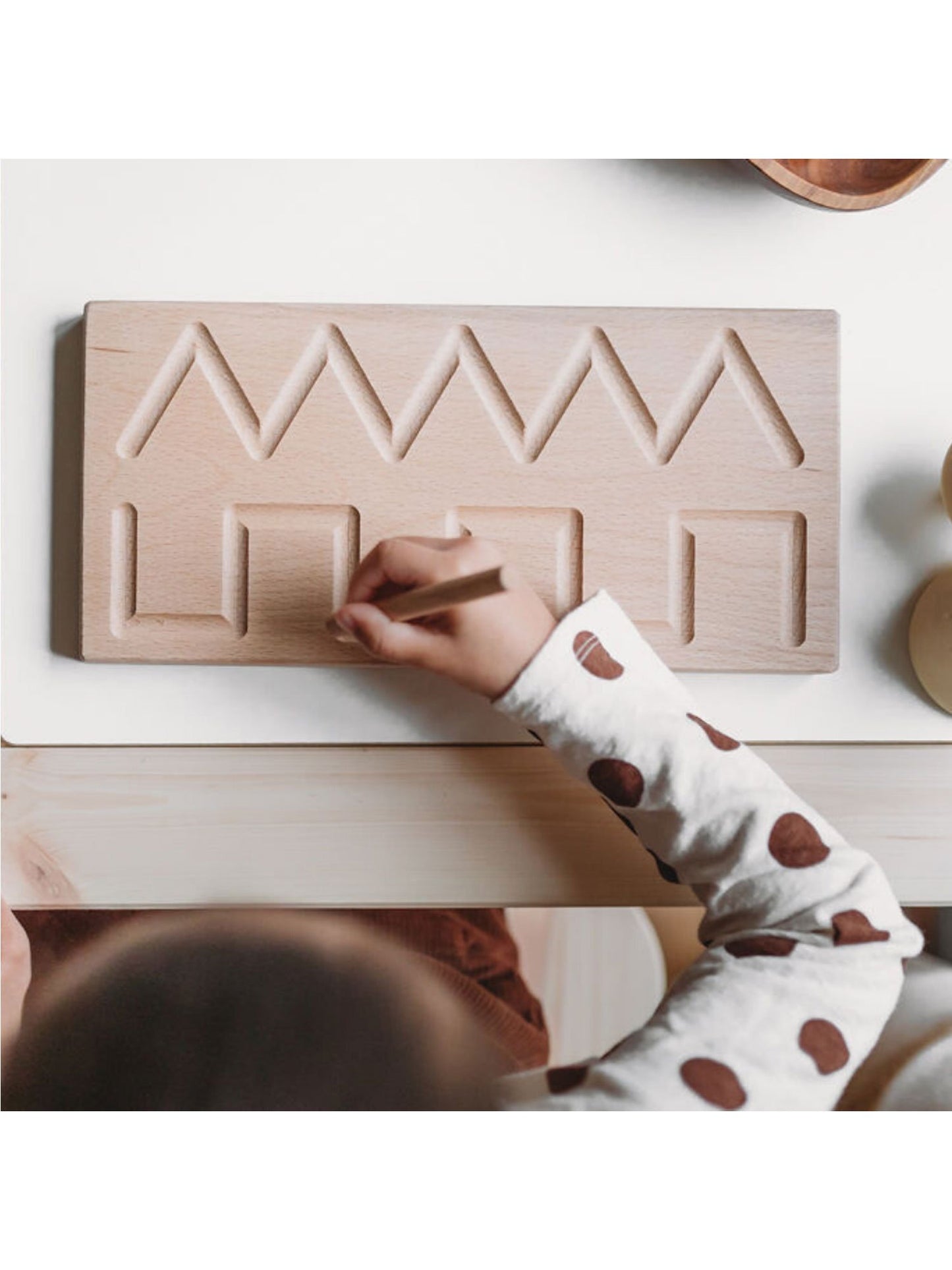 Het kleine koetshuis PreWriting Board Montessori-leermateriaal