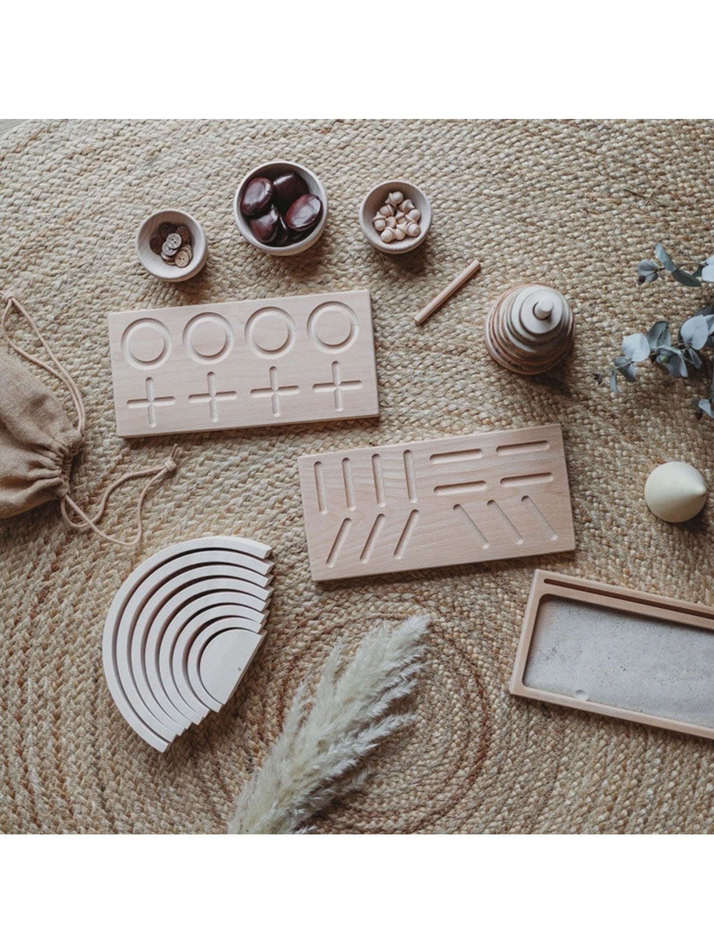Het kleine koetshuis PreWriting Board Montessori-leermateriaal