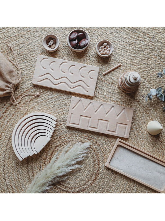 The Little Coach House PreWriting Board Montessori Learning Resource |