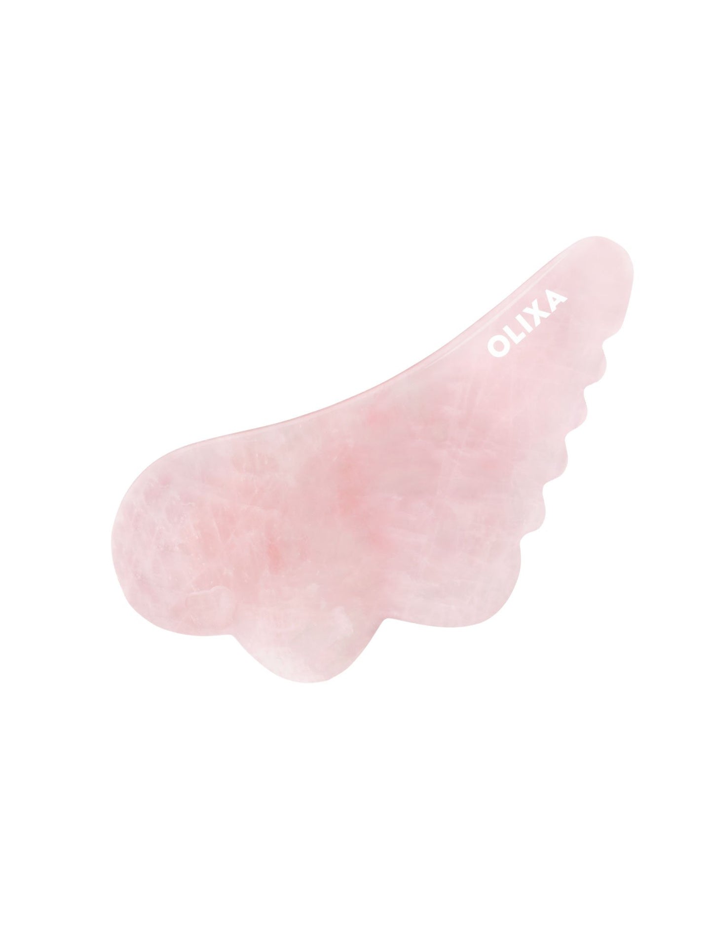 Outil de massage du visage Gua Sha au quartz rose OLIXA