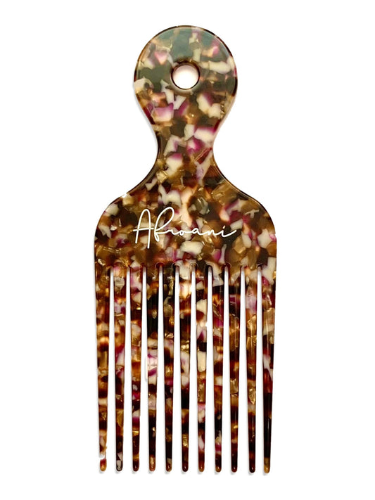 Afroani Black Currant Large Hair Pick | Combs | Clips | Ties | Picks | Brushes