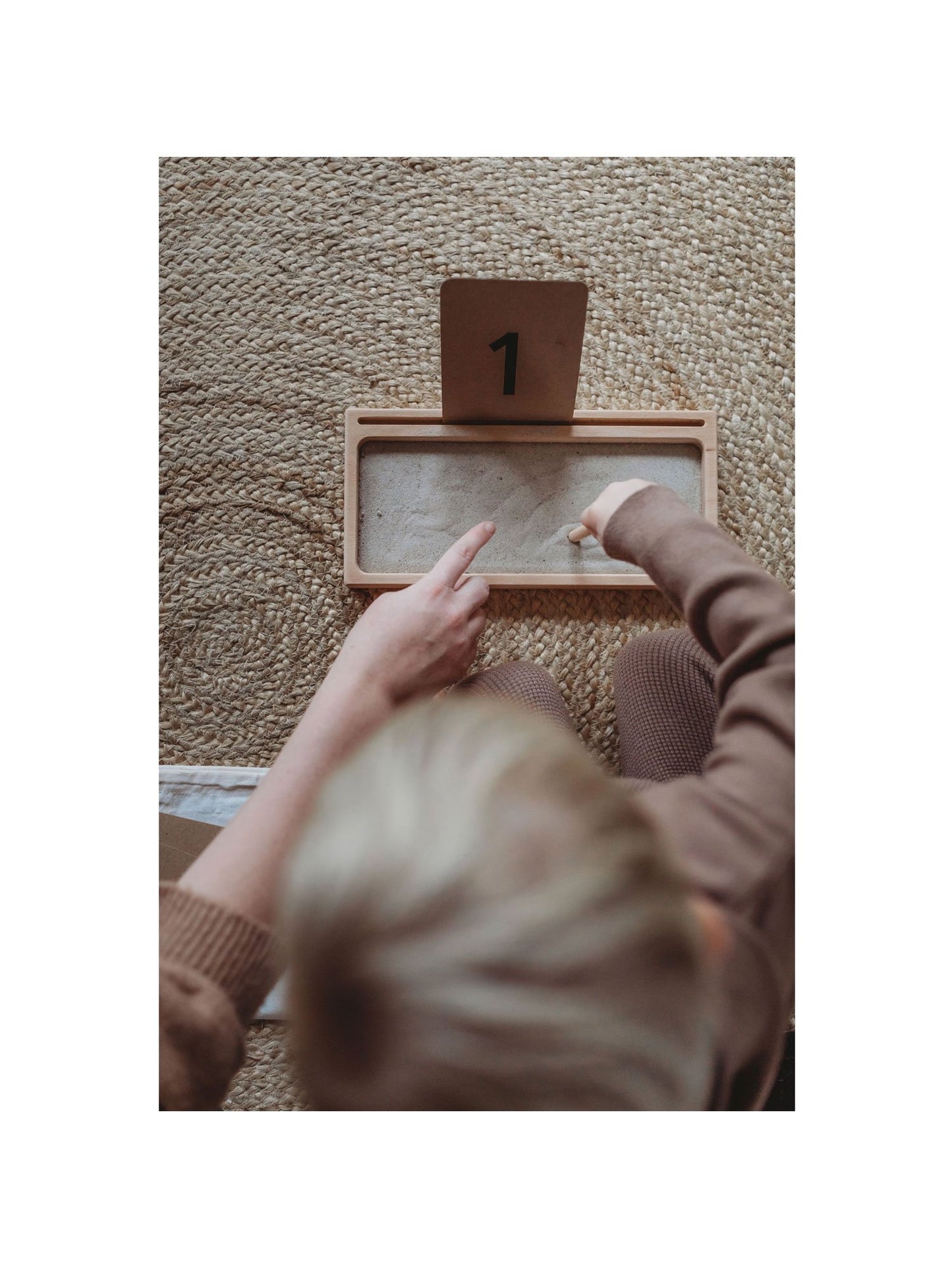 The Little Coach House Sand Writing Tray Montessori Learning Resource