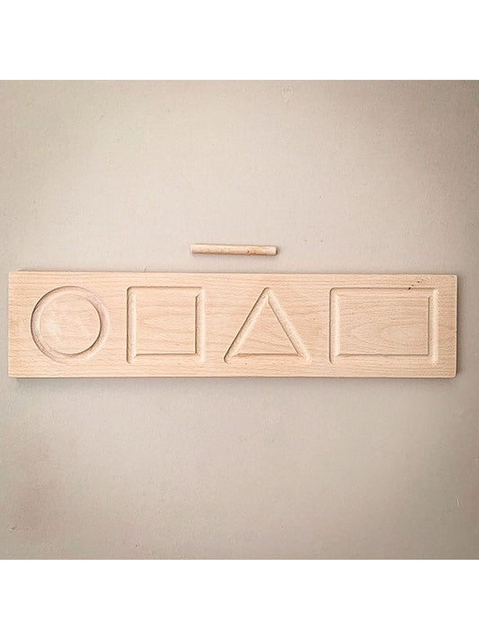 The Little Coach House Shape Board Montessori Learning Resource |