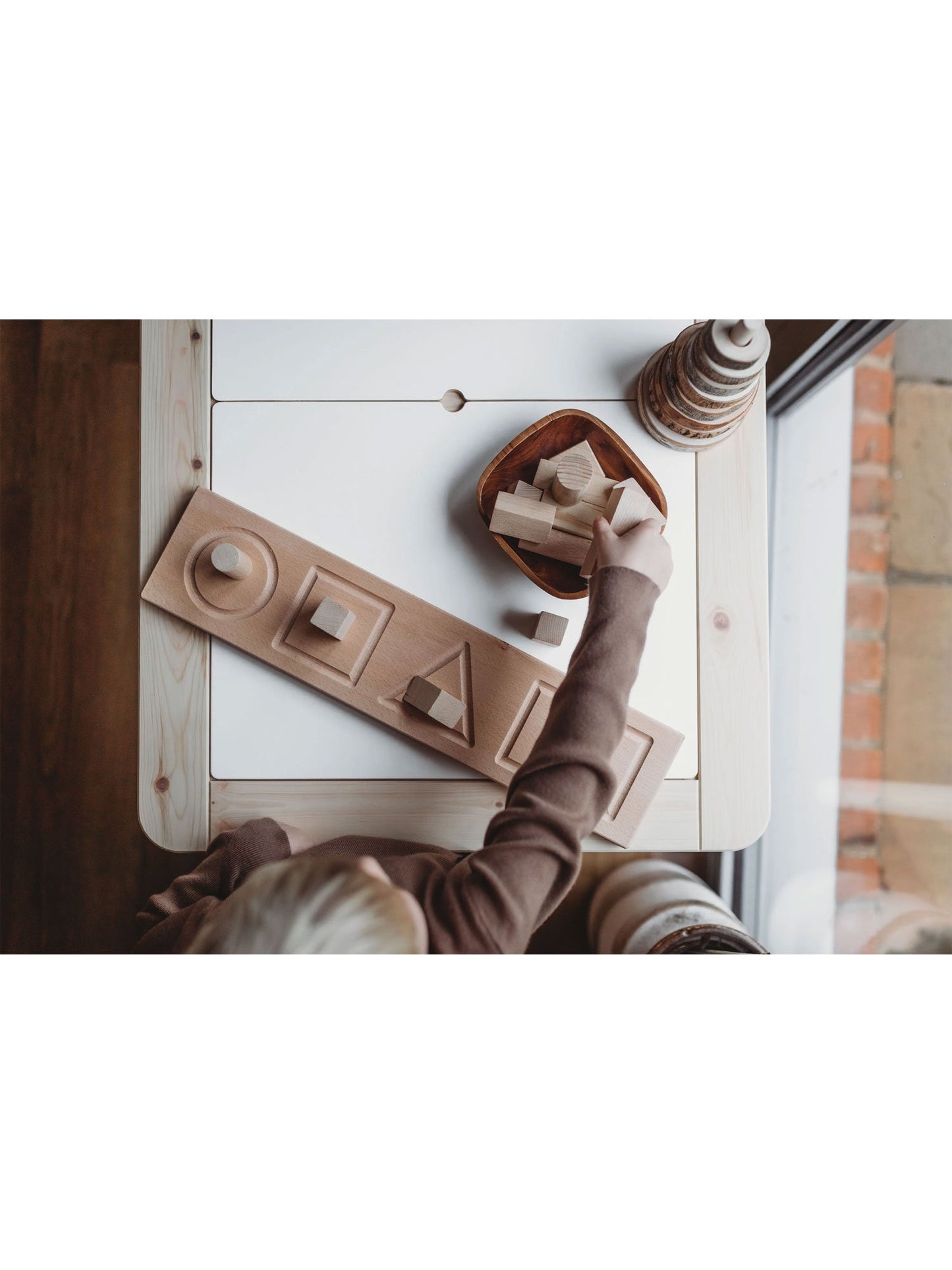 Ressource d’apprentissage Montessori du tableau de forme Little Coach House