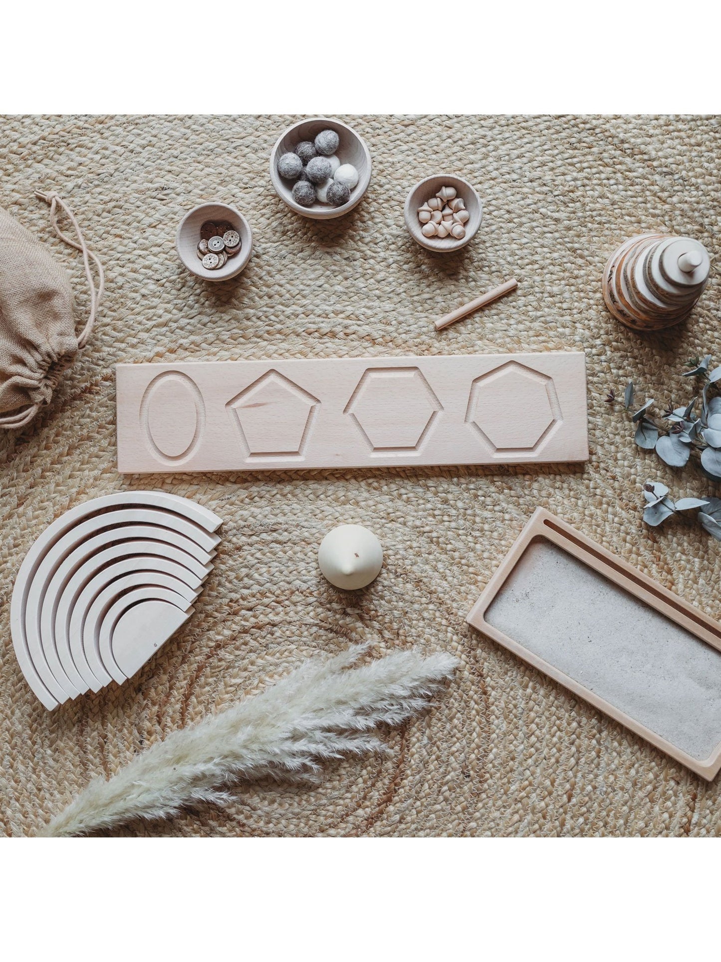 Ressource d’apprentissage Montessori du tableau de forme Little Coach House