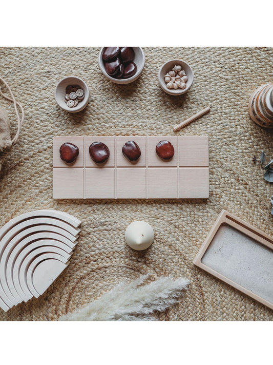 The Little Coach House Tens Frame Montessori Learning Resource |