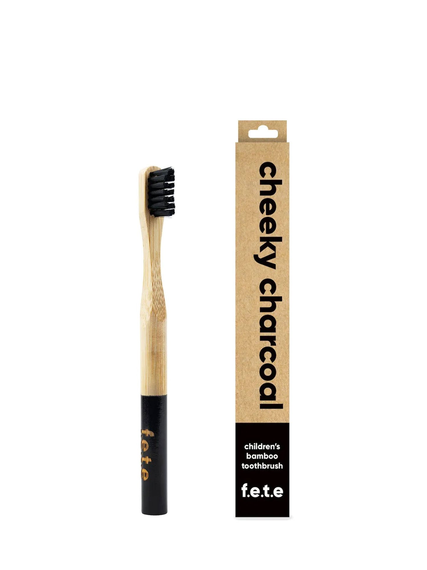 Brosse à dents en bambou souple pour enfants Fete