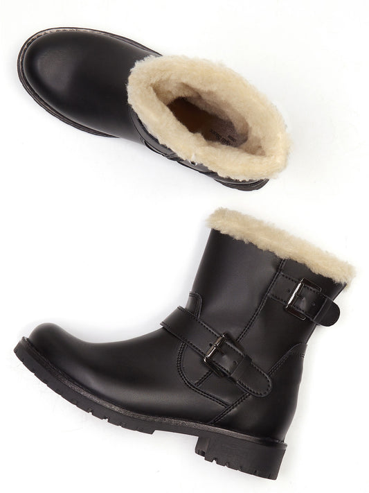 Insulated Biker Boots | Vegan Winter Boots