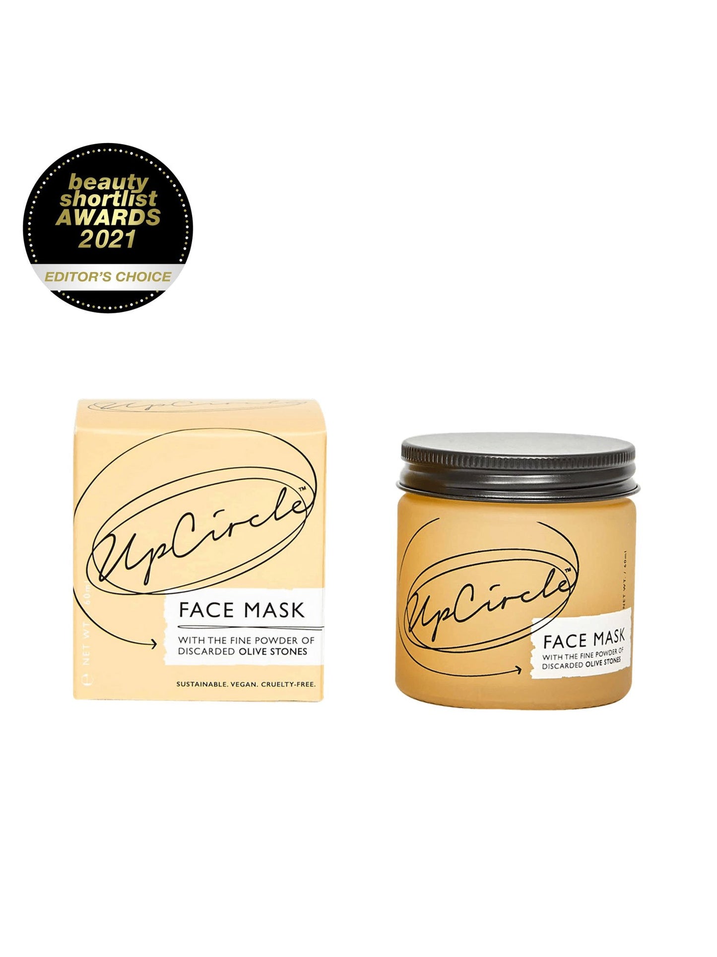 UpCircle verhelderend gezichtsmasker met olijfpoeder