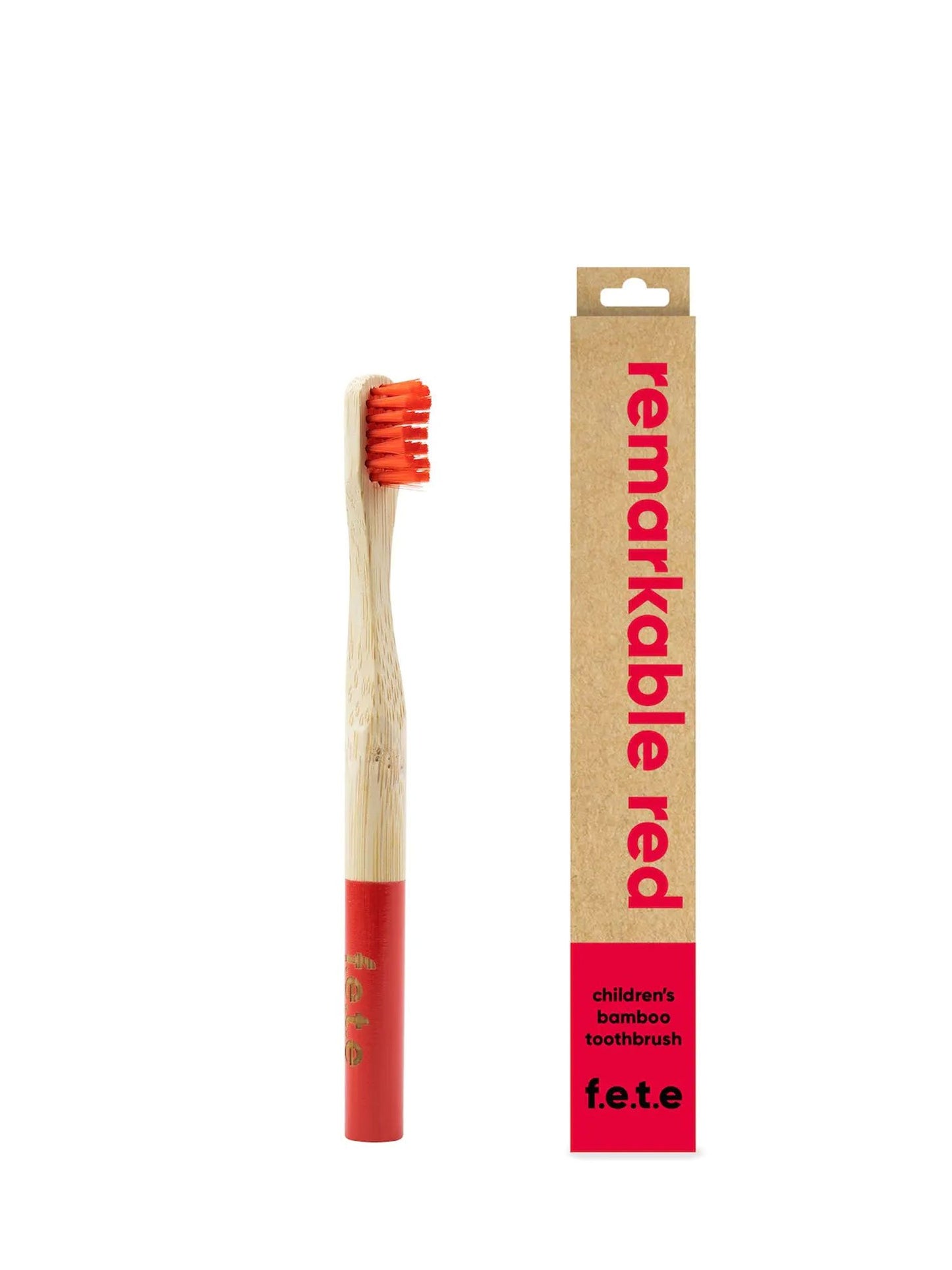 Brosse à dents en bambou souple pour enfants Fete