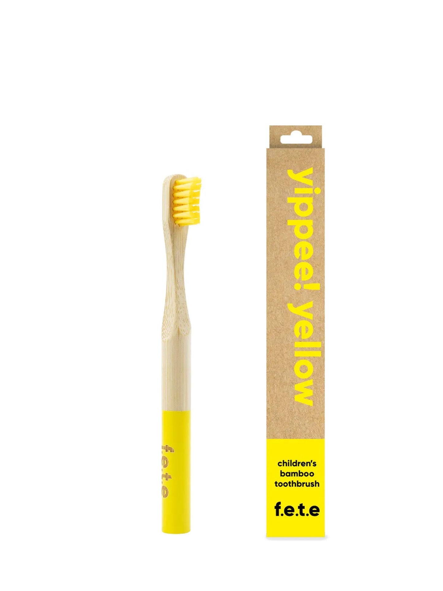 Brosse à dents en bambou souple pour enfants Fete