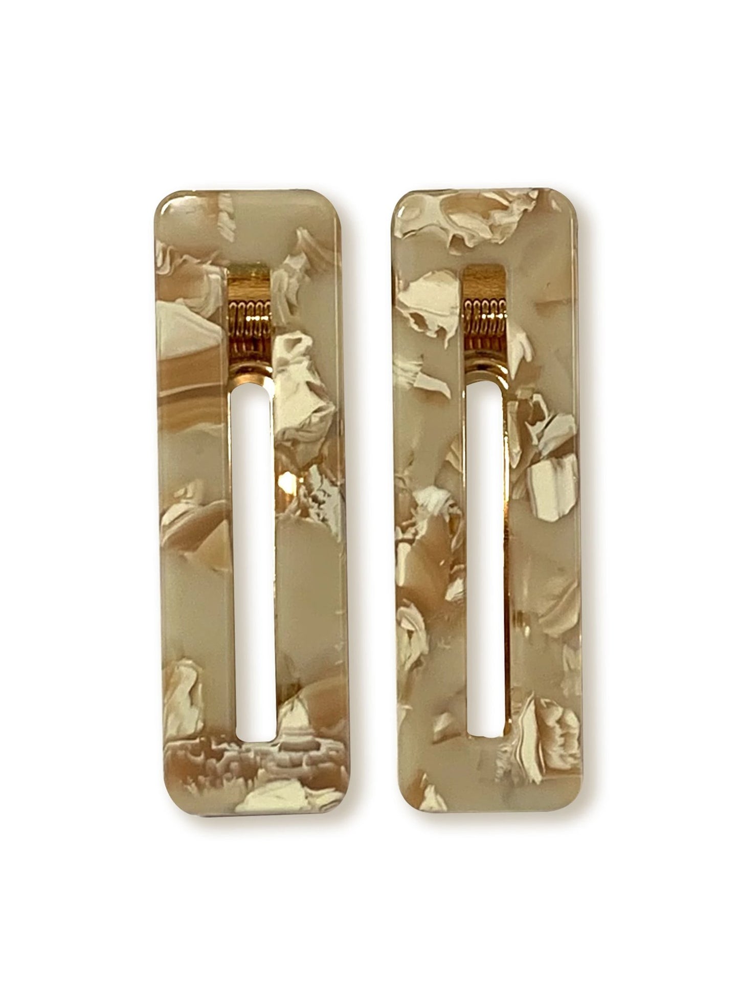 Afroani Cream Crocodile Hair Clips