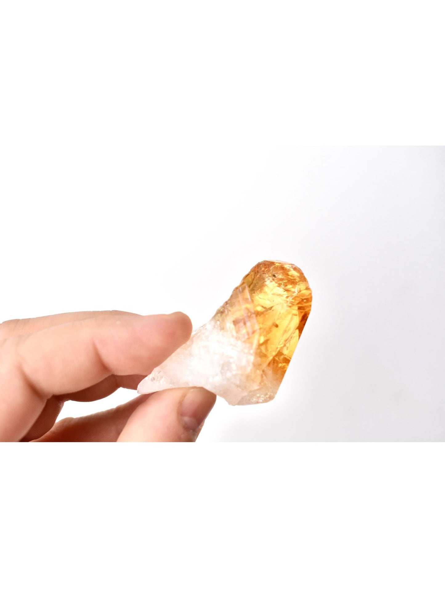 Apothicaire à cœur ouvert cristal de Citrine brut Points jaune guérison minéral Reiki