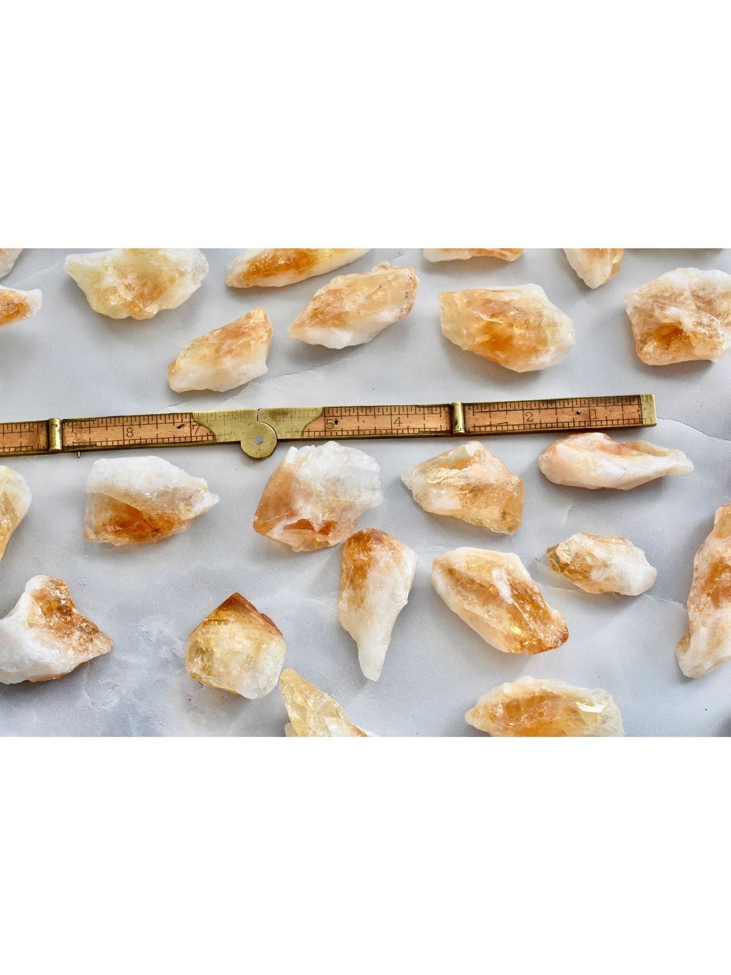 Apothicaire à cœur ouvert cristal de Citrine brut Points jaune guérison minéral Reiki
