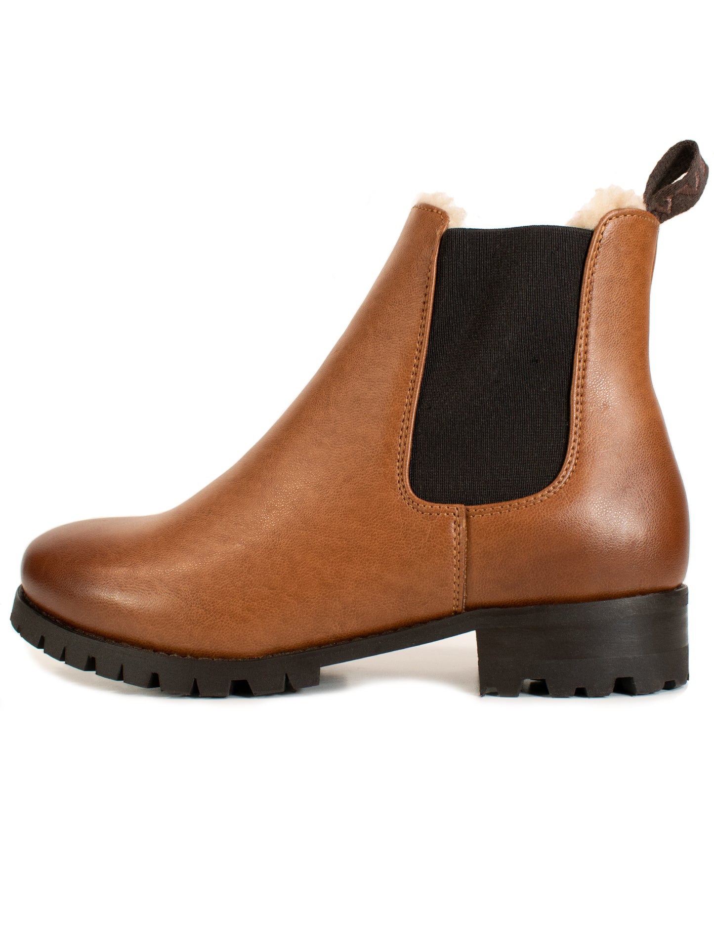 Bottines Chelsea isolées de luxe à bande profonde