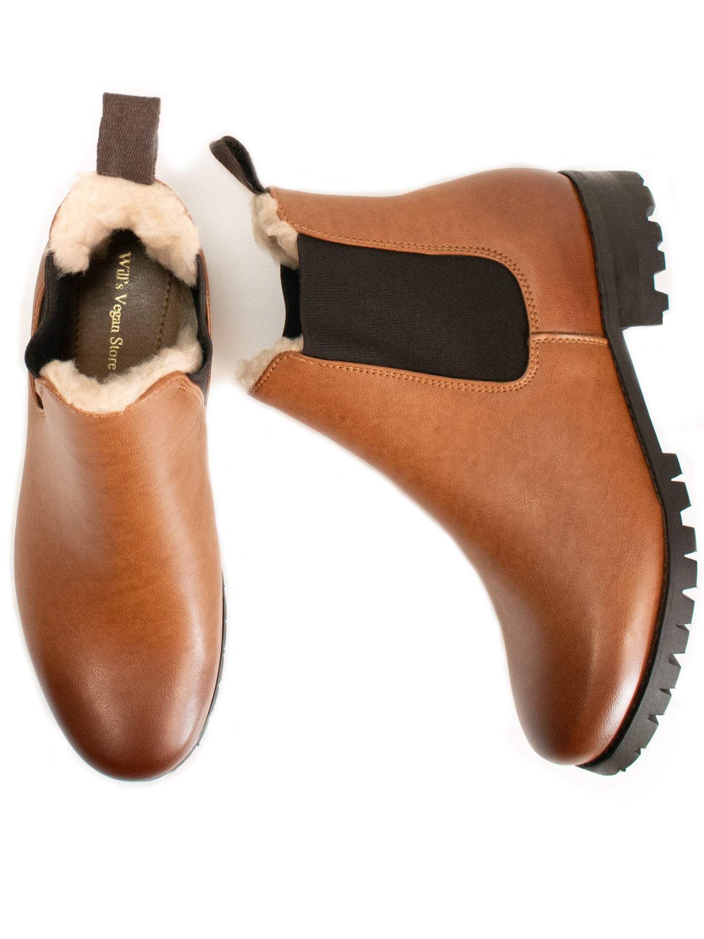 Bottines Chelsea isolées de luxe à bande profonde