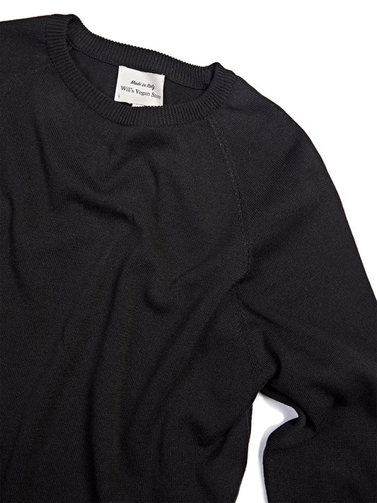 Recycled Tailored Knit Crew | Vegan Knitwear