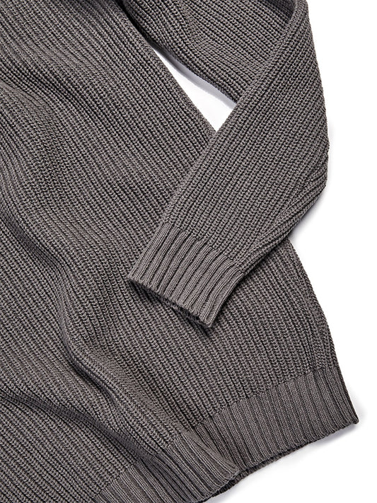 Recycled Slouch Knit Mockneck | Vegan Knitwear