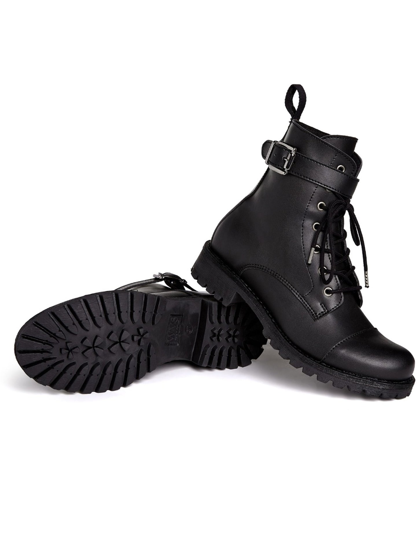 Vegan Women's Buckled Work Boots | Will's Vegan Store