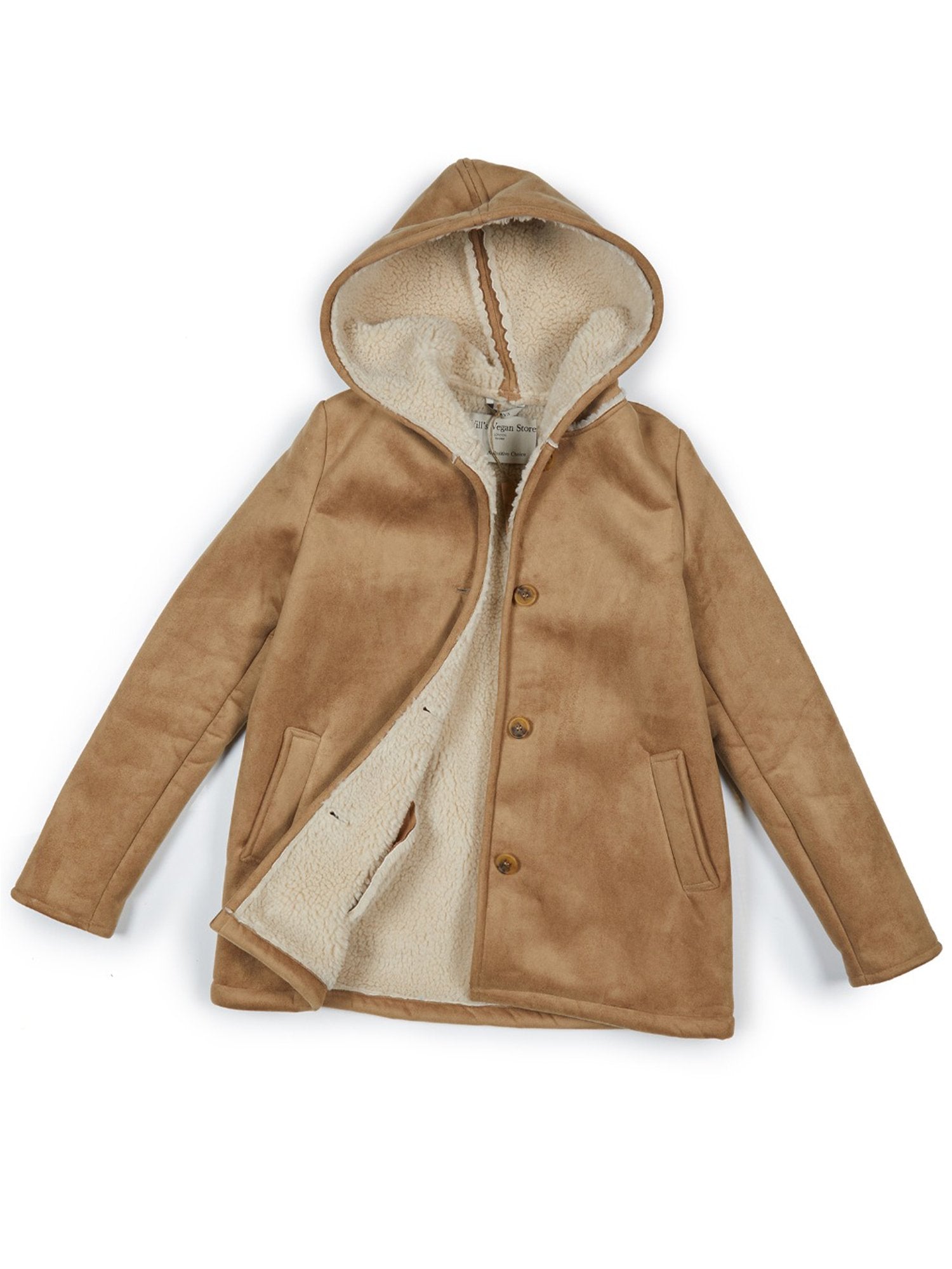 Vegan Women's Recycled Vegan Shearling Coat | Will's Vegan Store