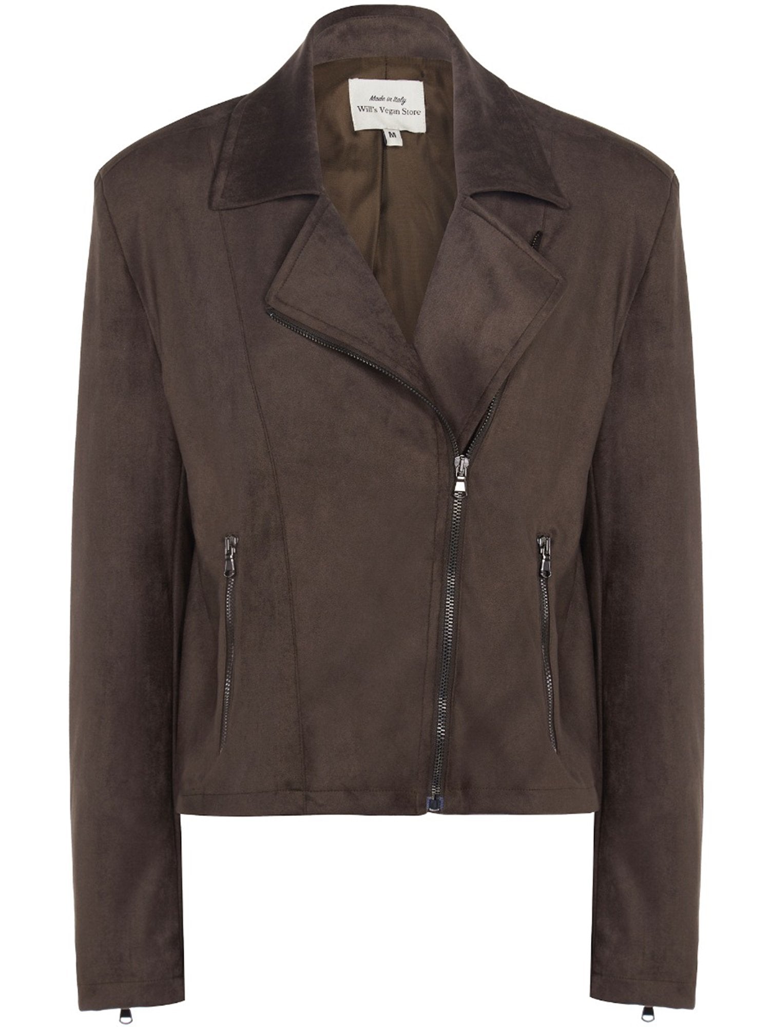 Vegan Women's Vegan Suede Biker Jacket | Will's Vegan Store