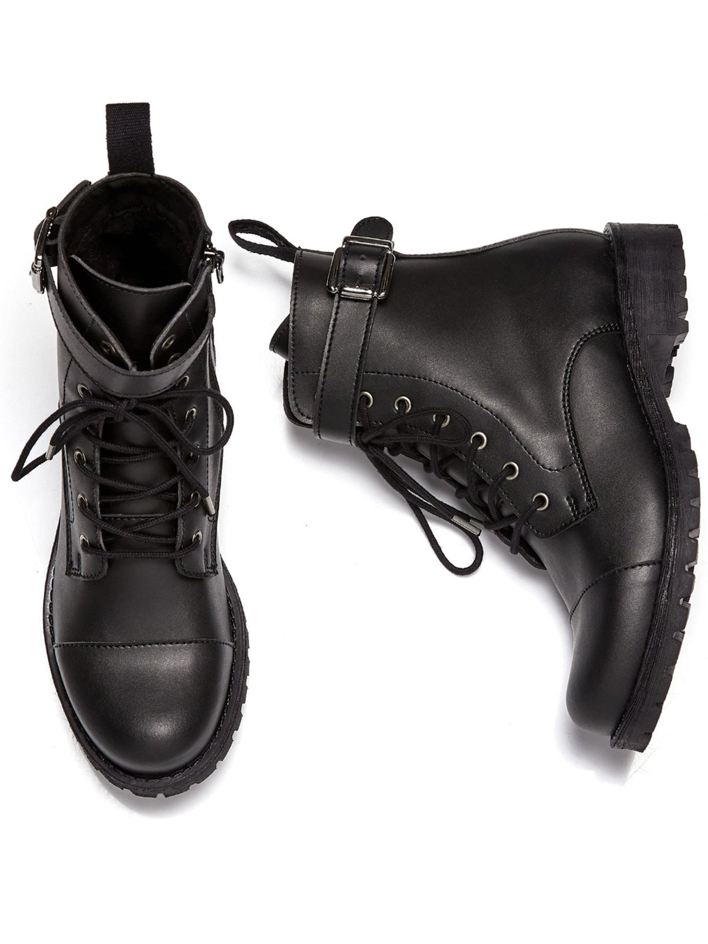 Vegan Women's Buckled Work Boots | Will's Vegan Store