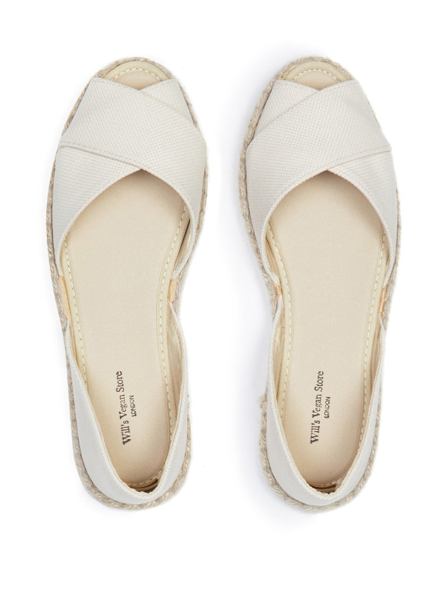 Vegan Women's Recycled Espadrille Cross Over Straps | Will's Vegan Store
