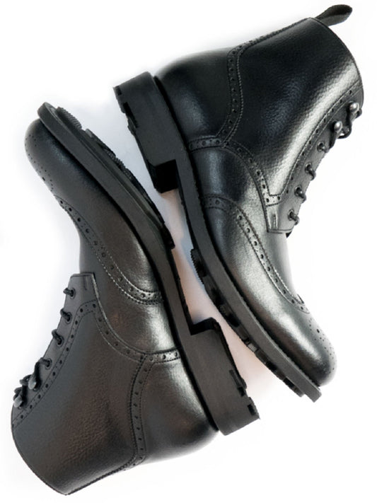 Goodyear Welt Brogue Boots | Vegan Goodyear
