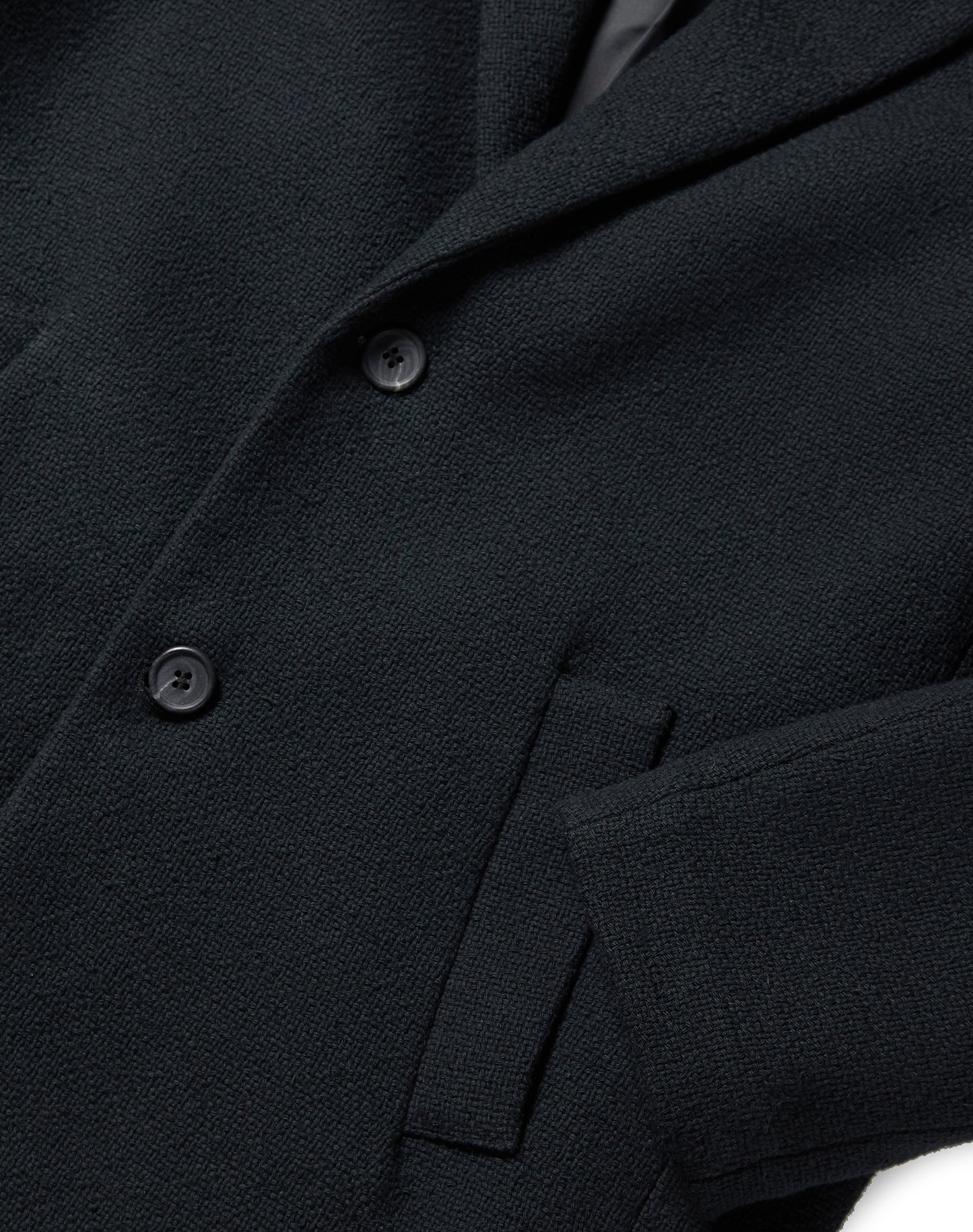 Manteau structuré en laine végétalienne