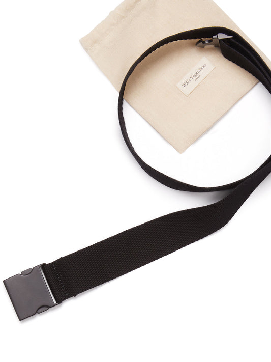 4cm Tencel & Metal Clip Belt | Vegan Belts