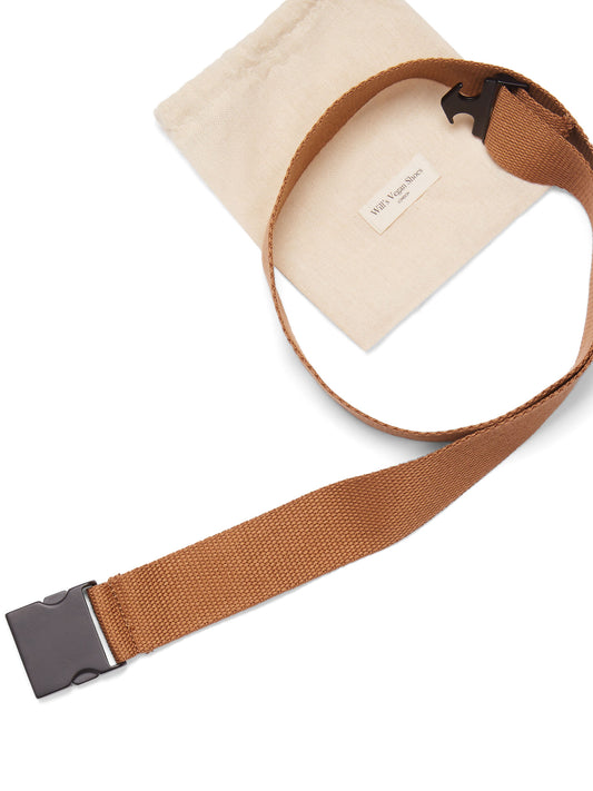 4cm Tencel & Metal Clip Belt | Vegan Belts