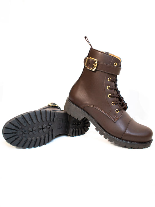 Buckled Work Boots | Vegan Boots