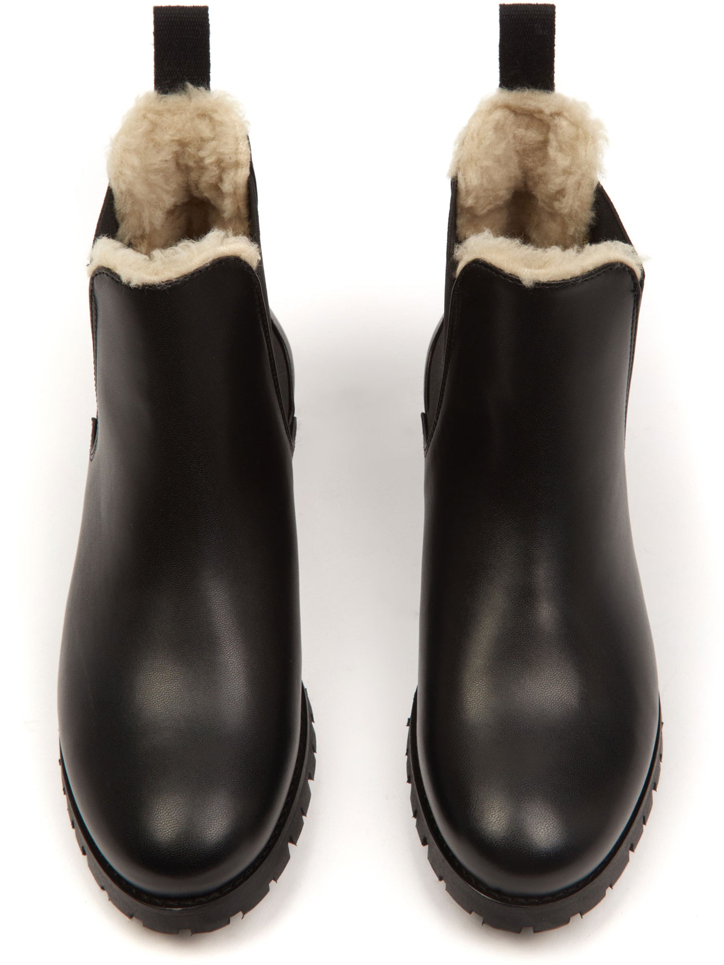 Bottines Chelsea isolées de luxe à bande profonde