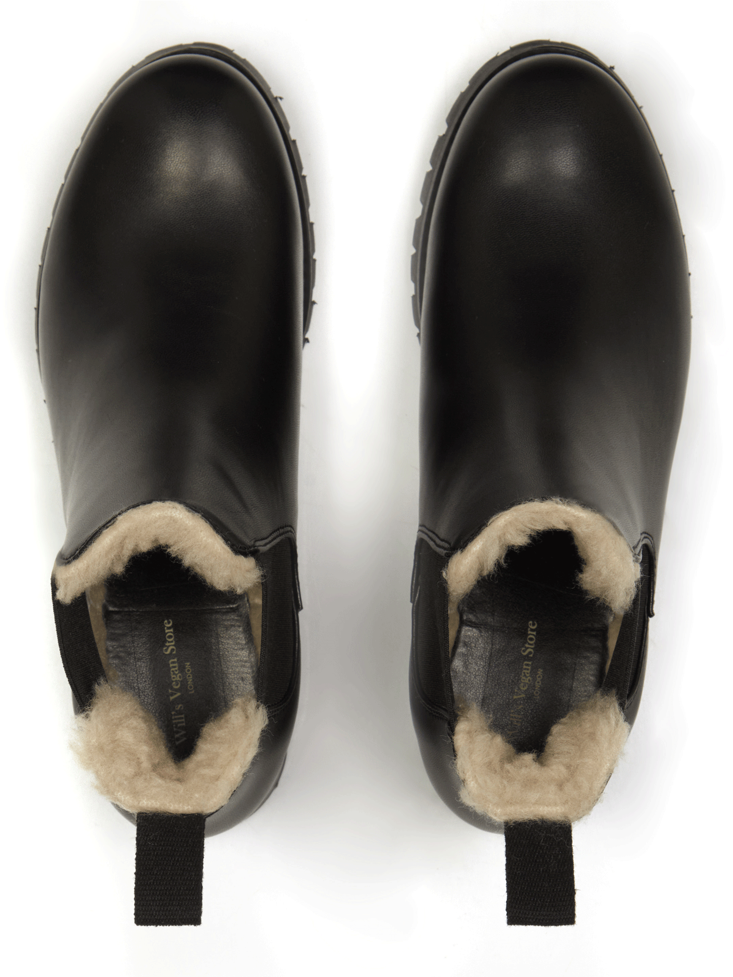 Bottines Chelsea isolées de luxe à bande profonde