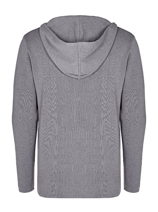 Recycled Zip Up Knit Hoodie | Vegan Knitwear