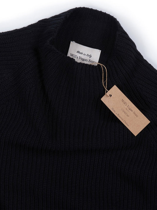 Recycled Slouch Turtleneck | Vegan Knitwear