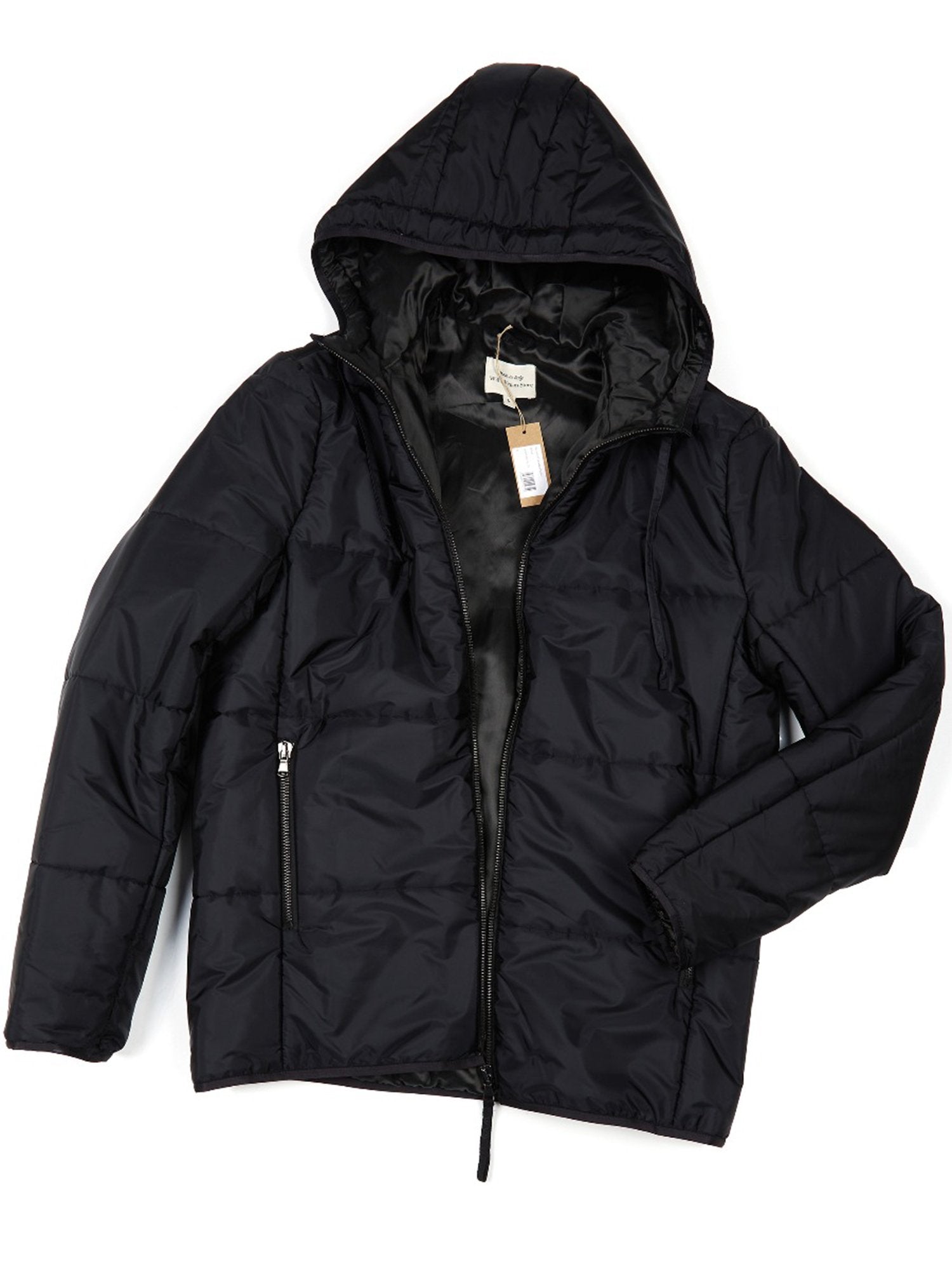 Vegan Women's Recycled Hooded Puffer | Will's Vegan Store