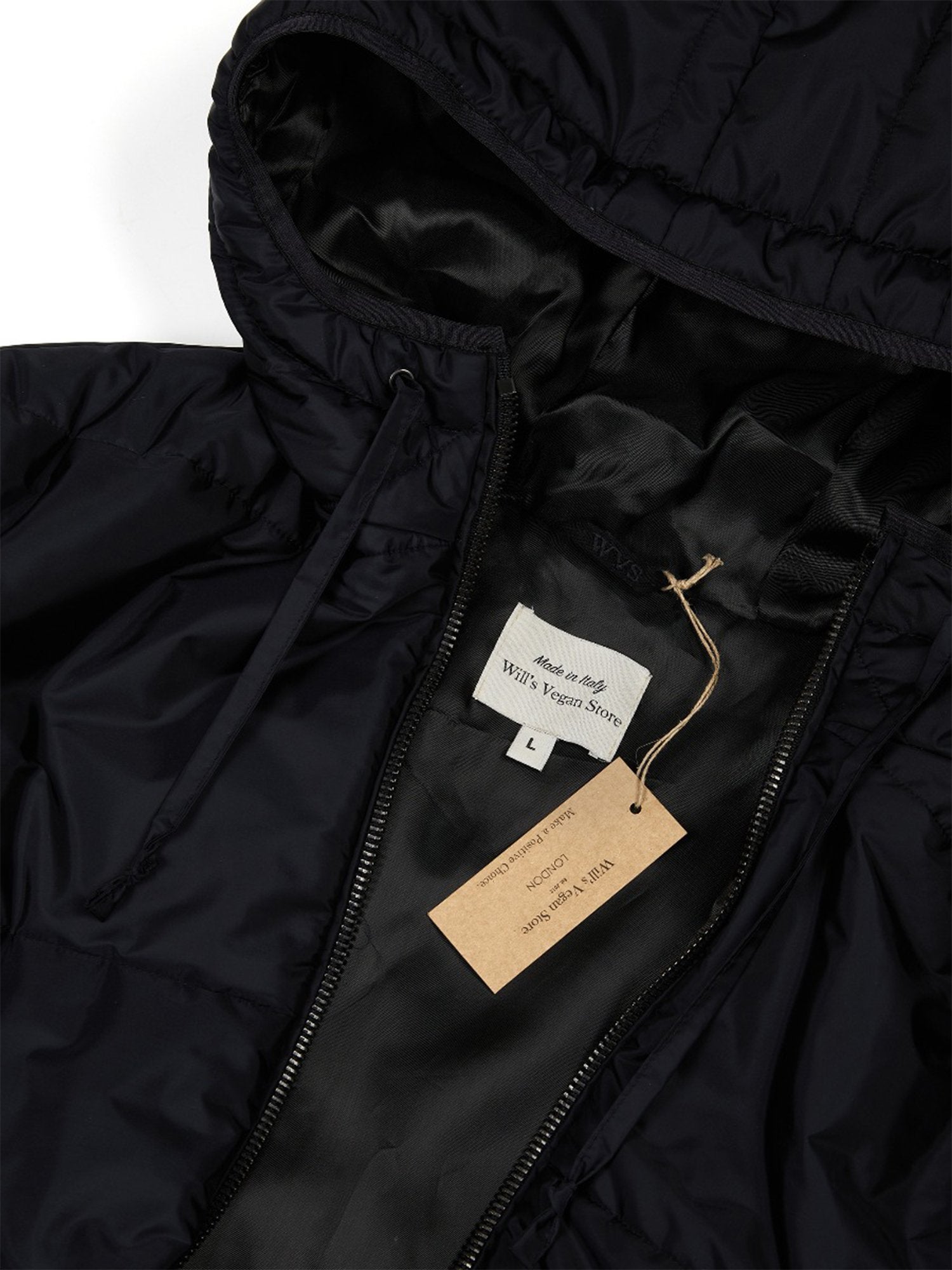 Vegan Women's Recycled Hooded Puffer | Will's Vegan Store