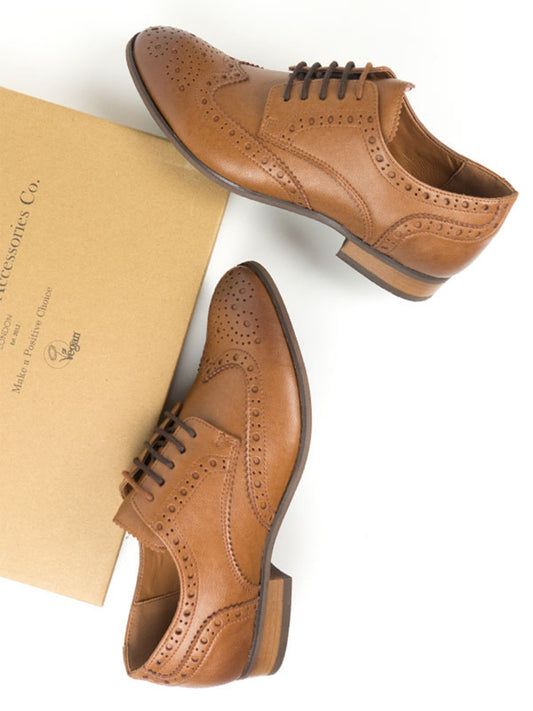 City Wingtip Brogue Oxfords | Vegan Shoes
