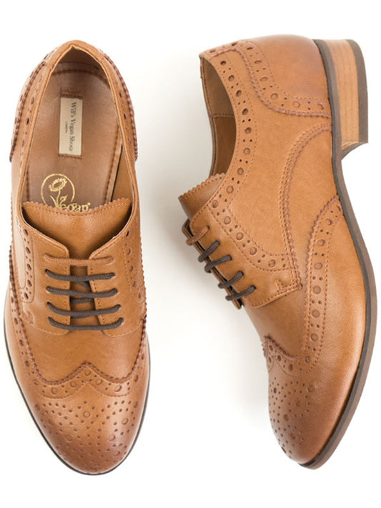 City Wingtip Brogue Oxfords | Vegan Shoes