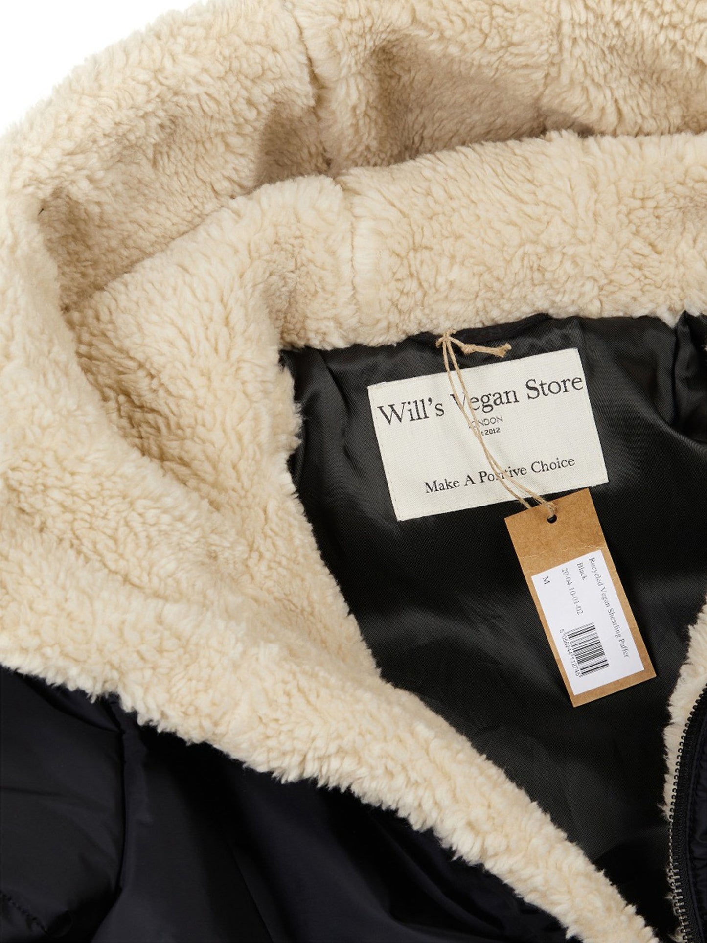 Vegan Women's Recycled Vegan Shearling Puffer | Will's Vegan Store