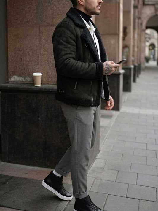 Gerecycleerde veganistische Shearling vlieger