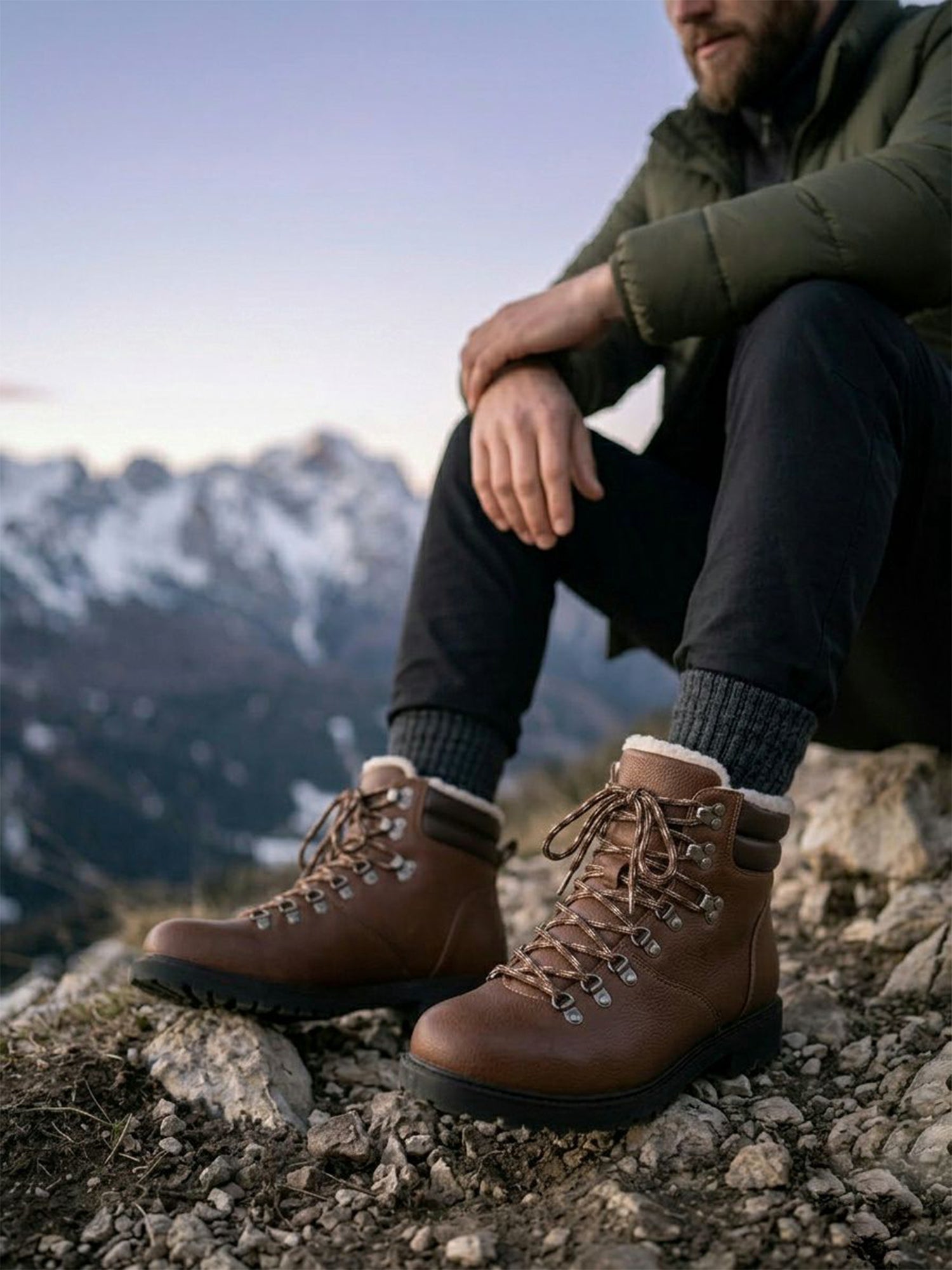 Bottes de randonnée alpines imperméables et isolées WVSport